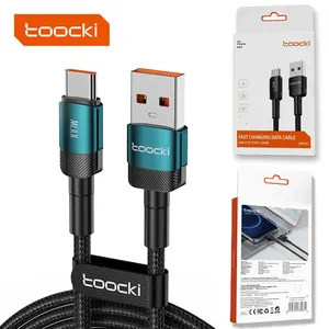 Toocki 0.25/0.5/1/2/3 Meter Usb to Type C Data Cable PD Type C 6A 100W Fast Charging Cable