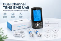 Appareil TENS EMS rechargeable à double canal, appareil de relaxation musculaire à domicile, stimulateur musculaire portable, 24 programmes, 20 niveaux d'intensité