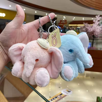 Porte-clés en peluche éléphant mignon pour sacs à main, sacs à dos et sacs pour enfants, breloque animaux en peluche doux