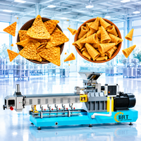 Machine automatique de fabrication de chips triangulaires, ligne de production de chips tortillas, extrudeuse à double vis pour snacks de maïs soufflé frit
