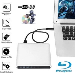 Bên ngoài Blu-ray Burner Drive Slim USB 3.0 BD-RE CD/<span class=keywords><strong>DVD</strong></span> <span class=keywords><strong>RW</strong></span> Bluray Nhà Văn externa Blu-ray đĩa cho máy tính xách tay máy tính xách tay netboo - Product Image 3