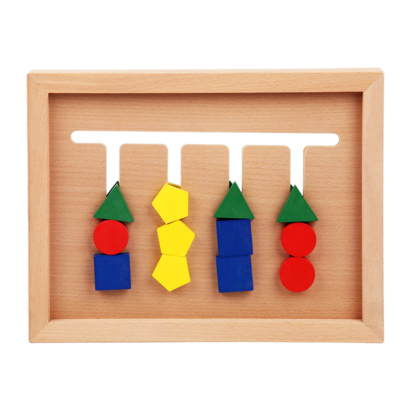 Детская ранняя портативная деревянная игрушка, интеллектуальная доска, математическая игрушка Монтессори
