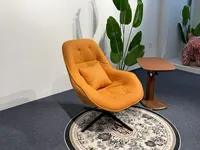 Fauteuil à bascule de style nordique, luxe léger, pour balcon, salon, chambre, fauteuil pivotant individuel, idéal pour hôtel et maison