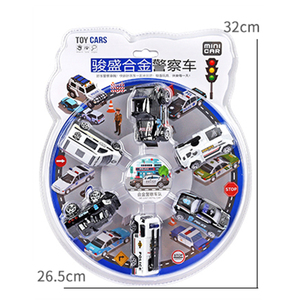 2024 gros enfants jouets alliage <span class=keywords><strong>voiture</strong></span> jouets jouets voitures moulées sous pression police - Product Image 2