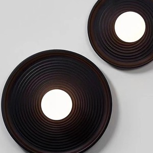 Retro Homestay nền tường đèn Bắc Âu tối giản khách sạn cafe tường ánh sáng mô hình sóng lý tưởng trang trí nhà Đèn treo tường ánh sáng - Product Image 3