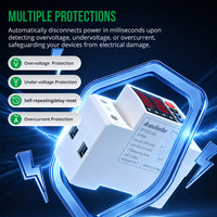 Protecteur de tension KP2-40VA 220V, dispositif de protection contre les surtensions, protecteur de tension et de courant réglable