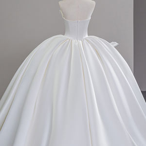 <span class=keywords><strong>Robe</strong></span> de mariée <span class=keywords><strong>chic</strong></span> en satin avec petites fleurs, sans manches, <span class=keywords><strong>robe</strong></span> de mariée couture, robes couture Sfy58 - Product Image 6