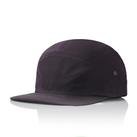 Casquette de sport pour homme JX personnalisée avec logo brodé, visière plate, 5 panneaux, non structurée, style camp, avec corde