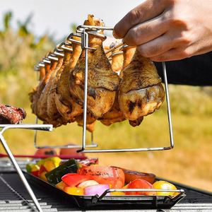 Soporte Vertical de Acero Inoxidable para Asar Pollo, para Uso Industrial y Comercial en Exteriores, para Asar Alas y Muslos de Pollo - Product Image 3