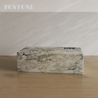 Socle de table en marbre blanc Calacatta Monet d'Italie, finition polie, écologique, personnalisé, pour la décoration de la maison et des villas