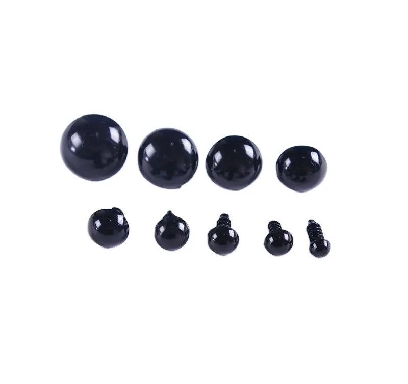 11*8mm emniyet siyah oval plastik burun tığ bebek el işi