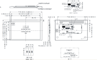 شاشة عرض طبية TMK مقاس 7.0 بوصة بتقنية IPS LCD بدقة 800x480 وإضاءة خلفية LED بسطوع 450 نيت، واجهة LVDS 30 دبوس، مقاومة للتداخل الكهرومغناطيسي، للتشخيص السريري وواجهات HMI