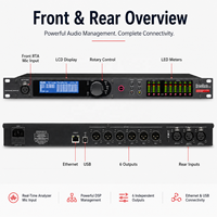 Procesador de Audio Profesional 360, Ecualizador Digital Profesional para Equipos de Sonido Profesional