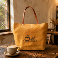 Sac fourre-tout personnalisé, durable, léger, résistant, en Tyvek, écologique, réutilisable, avec fermeture éclair, motif lettres, extra large, résistant à l'eau, avec logos