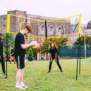 Beach Volleyball Net Beach Games Cross Volleyball Training Block 4-Person Volleyball Net