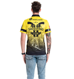 Элегантная рубашка-поло на молнии для стрелковых соревнований, делового стиля, дышащая, с воротником на молнии до середины груди, идеальна для стрелковых турниров, встреч на открытом воздухе - Product Image 3