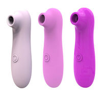 Tragbarer Silikon+ABS Wasserdichter Saugvibrator Oralsex-Sauger Klitoris-Stimulator 10 Modi Klitorales Erotik-Sexspielzeug für Frauen