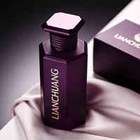Flacon de parfum hexagonal vide en verre de designer avec pompe à sertir et capuchon personnalisé – Bouteille de parfum haut de gamme unique pour marque de luxe