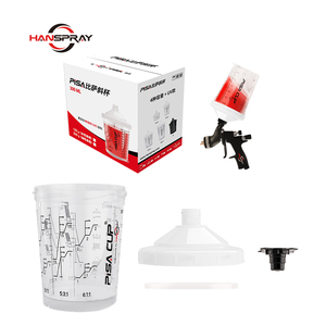 Pistolet de peinture pneumatique jetable HVLP PP 600 ml avec gobelets de mélange pour peinture automobile, pièces et <span class=keywords><strong>accessoires</strong></span> automobiles - Product Image 3
