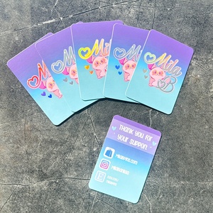 Pins de Esmalte Metálico con Forma de Esquina Redondeada, Logotipo Personalizado Impreso, Tarjetas de Agradecimiento con Lámina Láser para Compras - Product Image 6