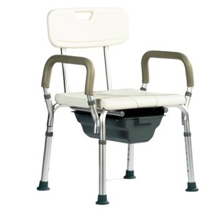Chaise de douche Tianrui en alliage d'aluminium avec dossier et accoudoirs, capacité 100 kg, chaise de toilette pour salle de bain - Product Image 4
