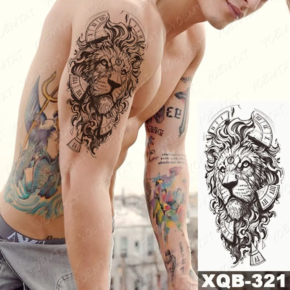 Offre Spéciale 3D Pochoirs De Tatouage AU HENNÉ Autocollant Imperméable Temporaire Saintking Autocollant Tatouages