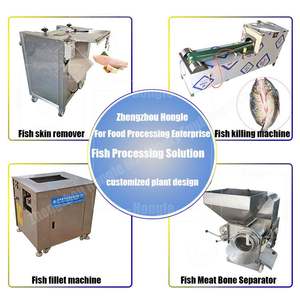 Peau de poisson en acier inoxydable 30-50 pcs/min Enlever la machine à éplucher le poisson pour le commerce - Product Image 2