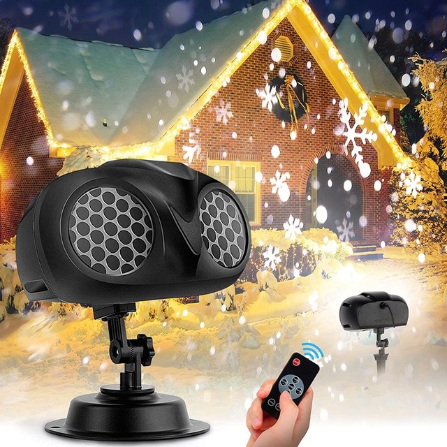 Water-Resistant Projector Lamp Christmas Decorations with Remote Control Timer for Indoor Outdoor Xmas Halloween Birthday