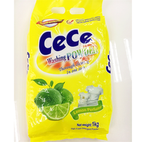 Lessive en poudre blanchissante écologique jetable très vendue en Chine pour vêtements, parfum citron, échantillon gratuit, emballage personnalisé