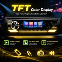 Lecteur MP3 de voiture 1 DIN avec écran TFT DSP, 8 RCA, Bluetooth 6.0, 7 canaux, égaliseur 31 bandes, contrôle par application pour amélioration du son