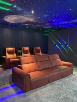 Neues Italienisches Design Heimkino-Möbel Villa Keller Medienraum Liegesofa-Set Kinosessel Funktionale Relaxsessel
