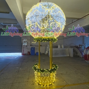 <span class=keywords><strong>Esfera</strong></span> Luminosa <span class=keywords><strong>Gigante</strong></span> <span class=keywords><strong>de</strong></span> Navidad para Exteriores, Decoración LED Iluminada para Centros Comerciales, Plazas y Exhibiciones Navideñas - Product Image 2