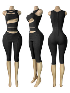 G05185C <span class=keywords><strong>Tuta</strong></span> Senza Maniche <span class=keywords><strong>a</strong></span> <span class=keywords><strong>Costine</strong></span> da Donna Autunno 2026 - Product Image 3