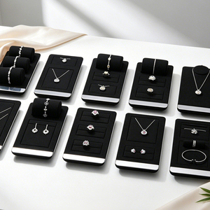 Light Luxury Microfiber Jewelry Display Stand High End Counter Display Props For Watch <b>Necklace</b> <b>Ring</b> Earring - Product Image 4