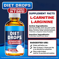 Vente en gros de gouttes liquides pour la perte de poids personnalisées de 30 ml avec booster Garcinia Cambogia, soutien métabolique, complément nutritionnel