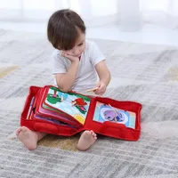 Livre sensoriel en tissu pour bébés, Montessori, tactile 3D, lavable, DIY, tableau d'activités en feutre pour jouets éducatifs Montessori