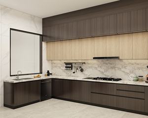 Juego de Muebles de Cocina Modulares Completos en Color Marrón, Armario de Cocina para Despensa, Isla de Cocina - Product Image 5