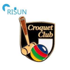 Broche de esmalte de bolas de <span class=keywords><strong>Croquet</strong></span> de Metal personalizado de fábrica, Pin de solapa, alfileres de jugador de <span class=keywords><strong>Croquet</strong></span>, logotipo personalizado, insignia de Pin esmaltado deportivo de <span class=keywords><strong>Croquet</strong></span> - Product Image 2