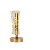 Lampe de table de style européen, petite, à LED dimmable, pour chambre à coucher, bureau, hôtel, chambre d'hôtes, avec plusieurs modes d'éclairage