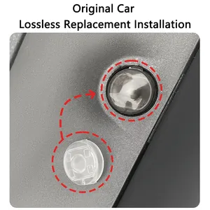 Cubierta <span class=keywords><strong>de</strong></span> Sensor <span class=keywords><strong>de</strong></span> Faros Automáticos para Automóvil, Moldura ABS Compatible con <span class=keywords><strong>Toyota</strong></span> RAV4, Camry, Corolla, Highlander, Crown, Kluger, <span class=keywords><strong>Sienna</strong></span> - Product Image 2