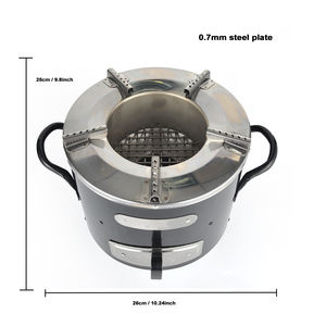 GSD açık kamp afrika soba çok fonksiyonlu kömür paslanmaz çelik ev ahşap brülör soba - Product Image 2