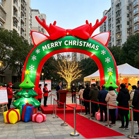Installations d'éclairage d'arche de Noël et de lanternes festives pour parcs à thème et attractions touristiques