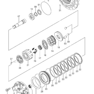 Reductor final de excavadora ZX240-3 ZX240-3G ZX240-5G ZX240LC-3 ZX240LC-5G ZX250H-3, caja de cambios de traslación, motor de traslación 9242907 9257553 - Product Image 3
