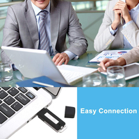 2 in 1 USB Flash Disk Perekam Suara Mini Digital Perekam Audio Format WAV USB Flash Driver Recorder 70 Jam PQ131
