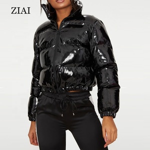 Best Selling Women Bubble <strong>Jacket</strong> Reflective <strong>Cropped</strong> <strong>Jacket</strong> Thick <strong>Puffer</strong> Padded Quilted Coat High Neck <strong>Puffer</strong> <strong>Jacket</strong> Coats - Product Image 5
