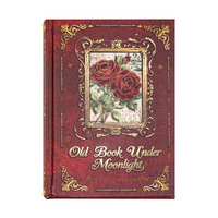 Un paquet de papier pour scrapbooking « Moonset » à motif de roses vintage, papier de fond pour scrapbooking, pour vieux livres