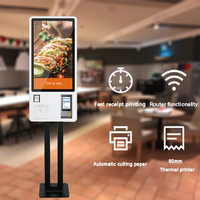 Aceptar OEM punto personalizado 24 pulgadas pantalla táctil 4G restaurante Lcd auto pedido quiosco Software para la venta