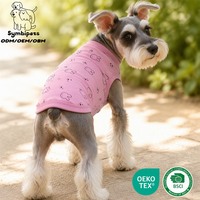 Vêtement personnalisé pour chiot, gilet pour chien, imprimé lapin de dessin animé, vêtements pour animaux de compagnie, haut léger pour chiot pour la promenade et les séances photo d'animaux