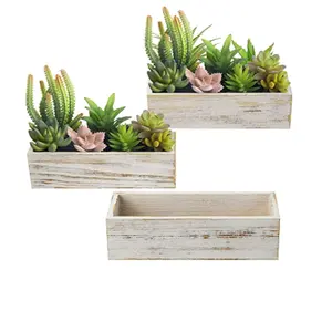New product Whitewashed Color Wooden Window Planter Box
