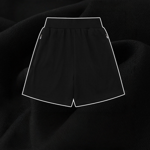 Shorts Bermuda Sportifs Unis pour Hommes, Taille Élastique Tricotée, Taille Mi-Haute avec Poches Zippées - Product Image 5
